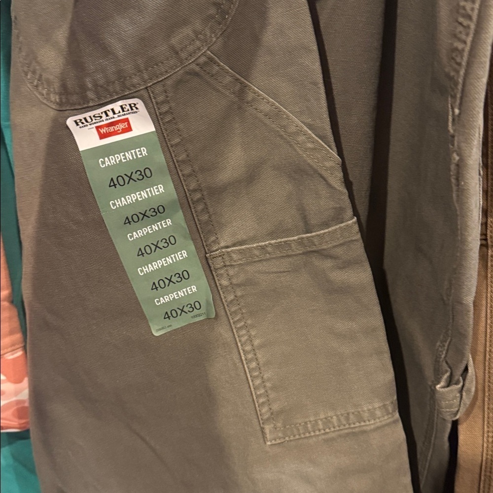 Wrangler • NWT Rustler Carpenter Lose fit heavy denim jeans 40/30 - Picture 7 of 7